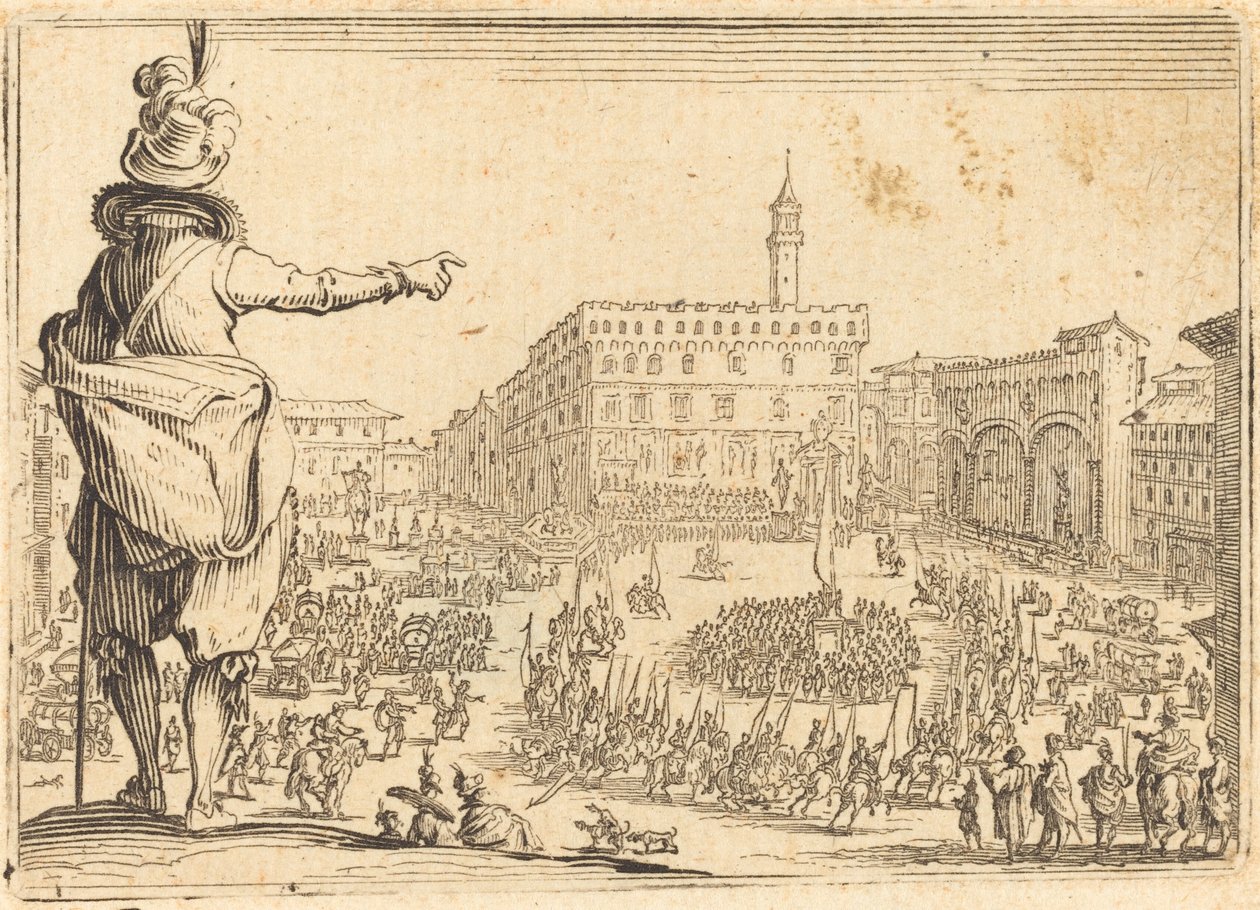 Piazza della Signoria, Firenze alkotó: Jacques Callot