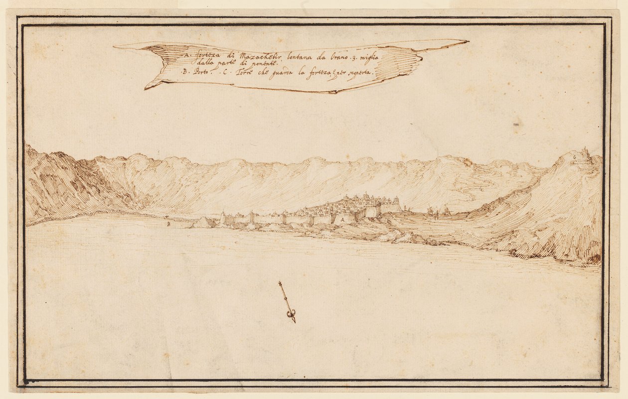 Mazachebir planometrikus nézete alkotó: Jacques Callot