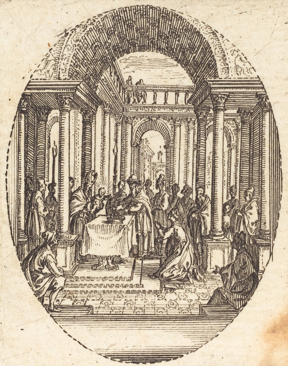 Bemutató a templomban alkotó: Jacques Callot