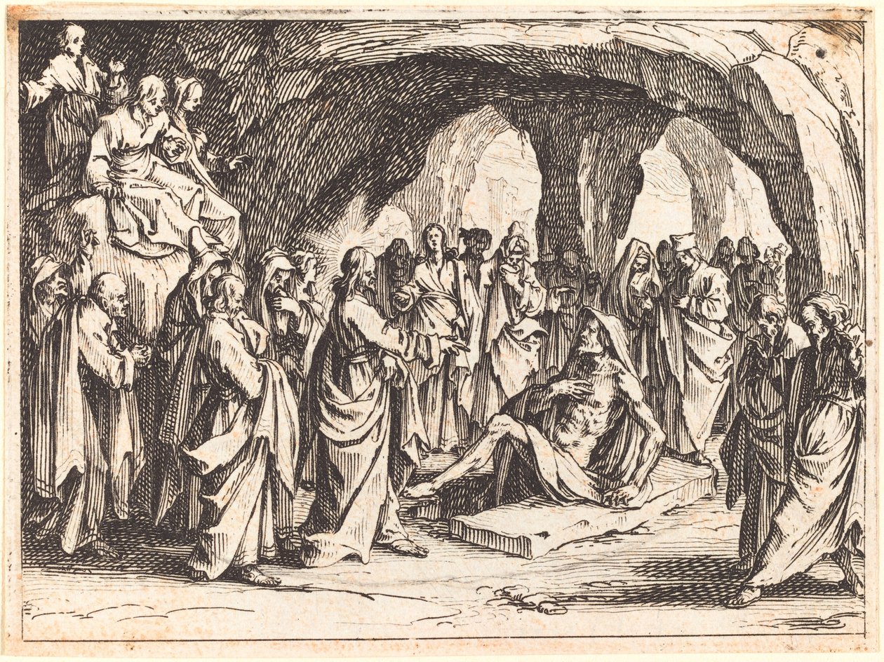 Lázár feltámasztása alkotó: Jacques Callot