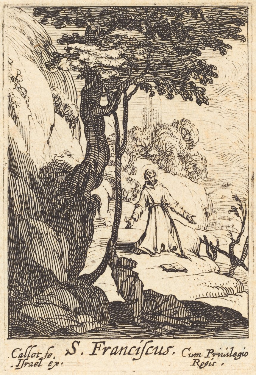 Szent Ferenc, 1592-1635. alkotó: Jacques Callot
