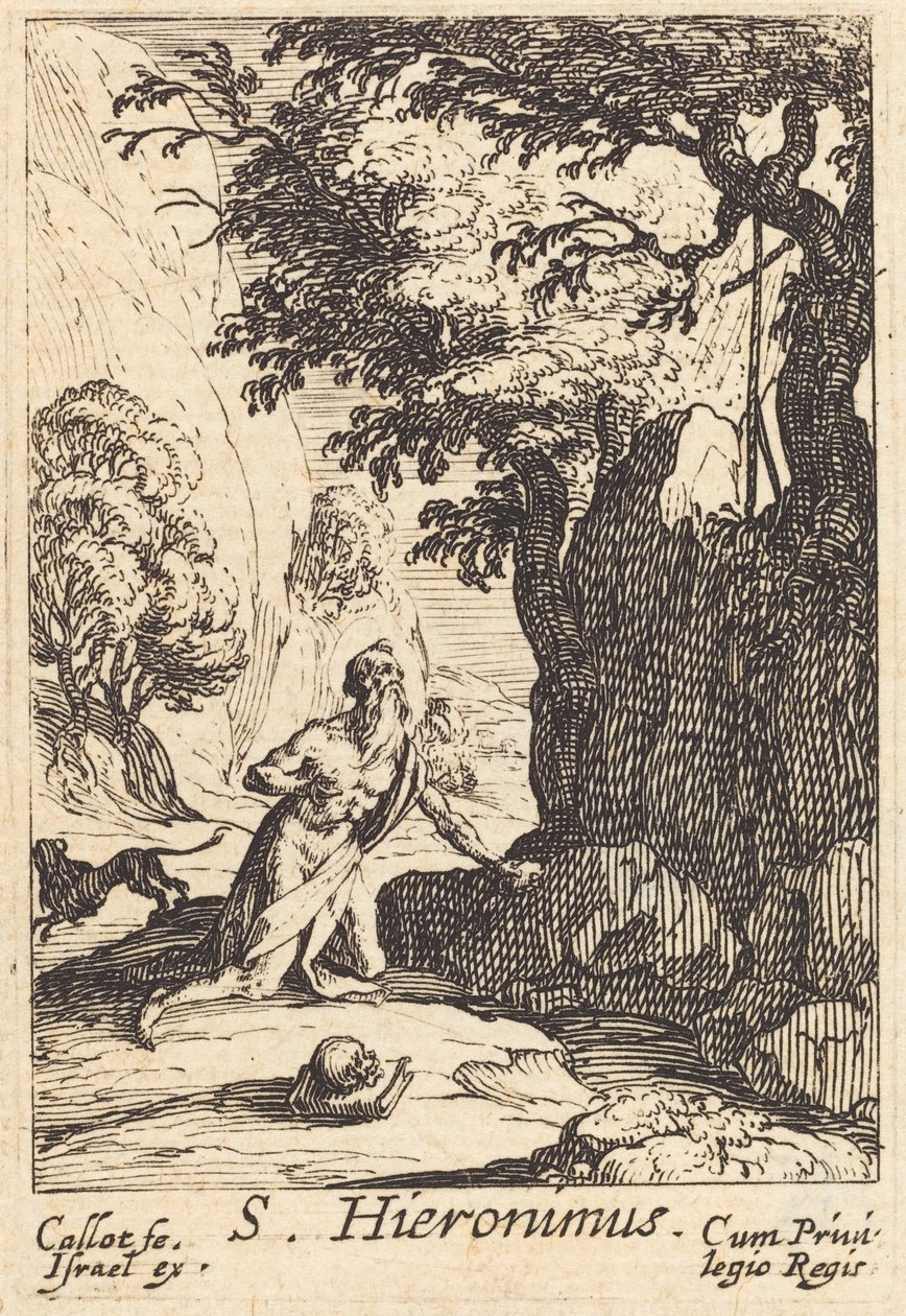 Szent Jeromos. alkotó: Jacques Callot