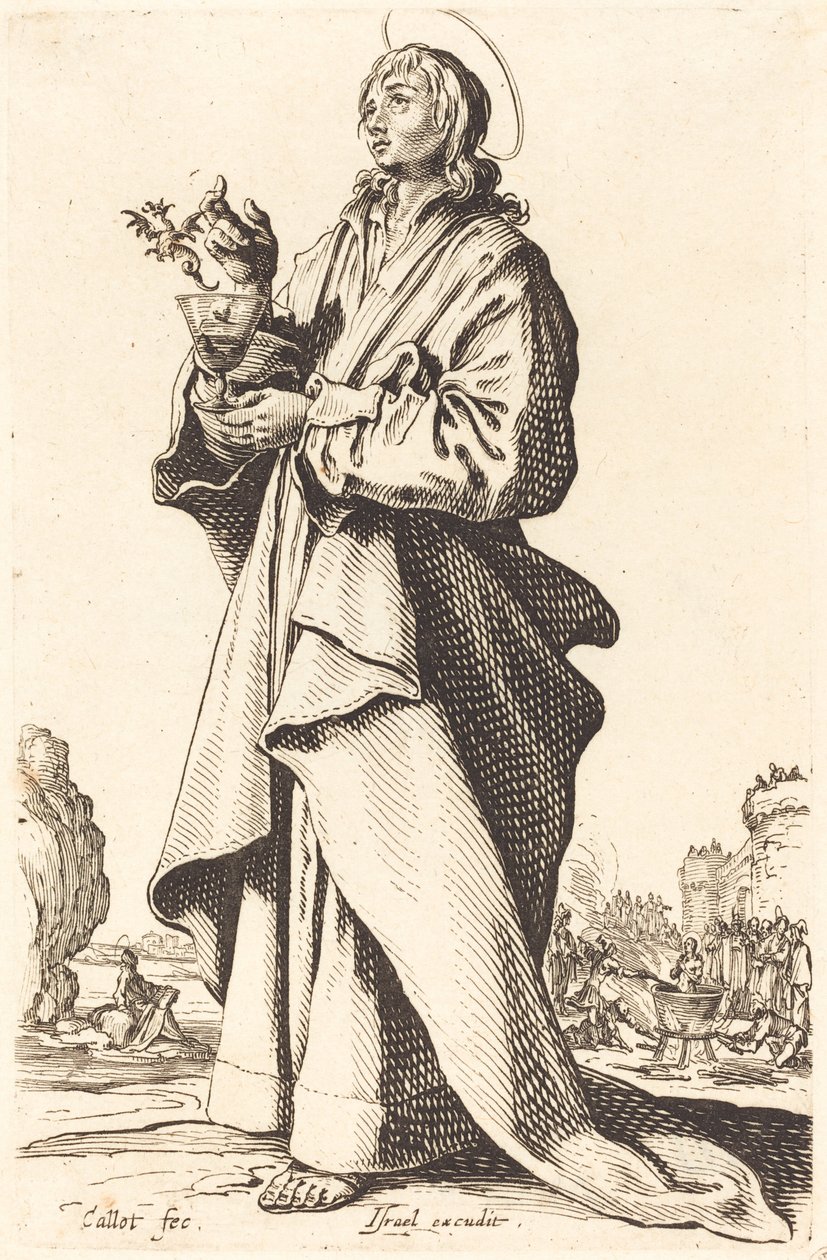 Szent János evangélista alkotó: Jacques Callot