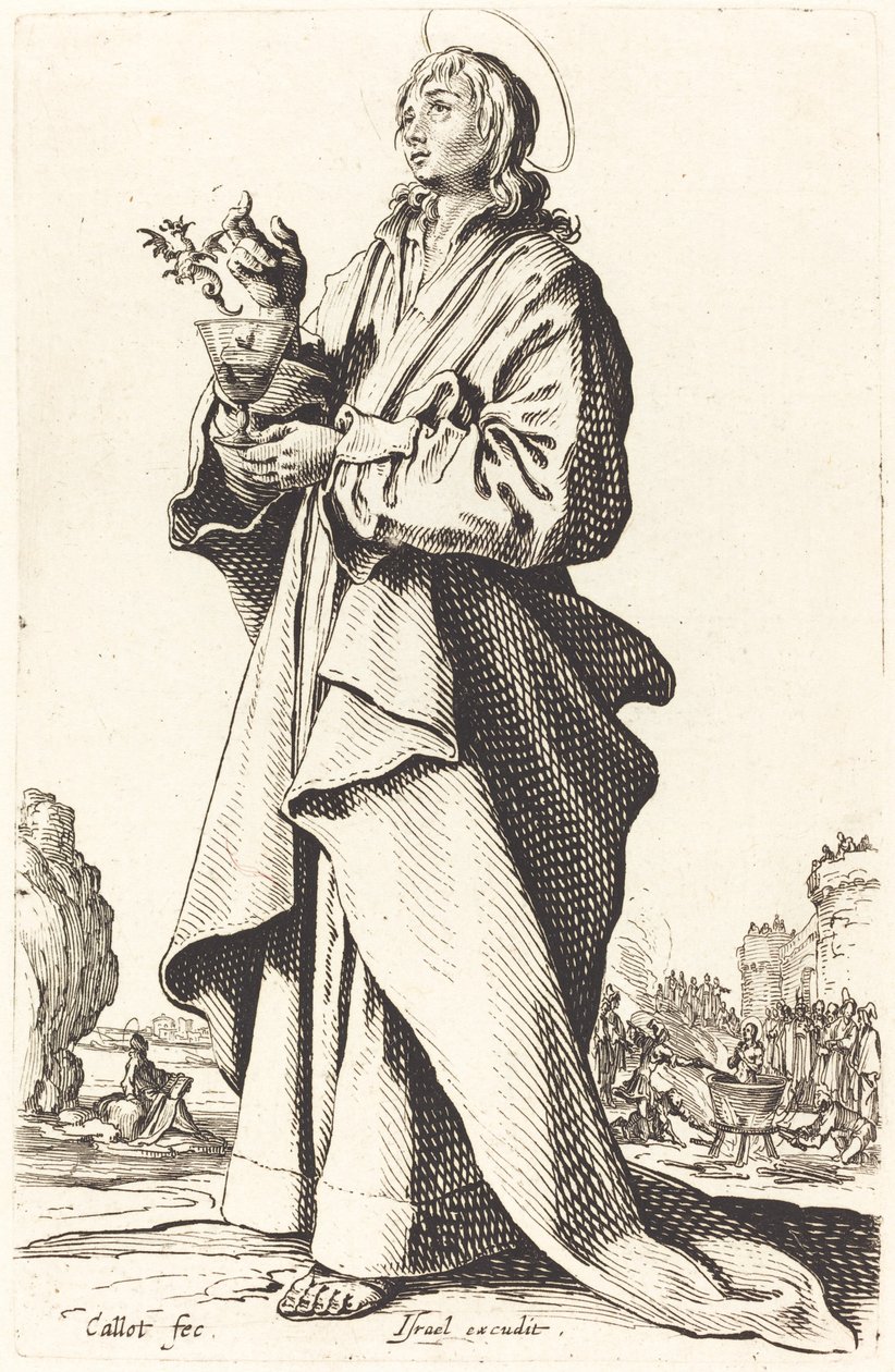 Szent János evangélista alkotó: Jacques Callot