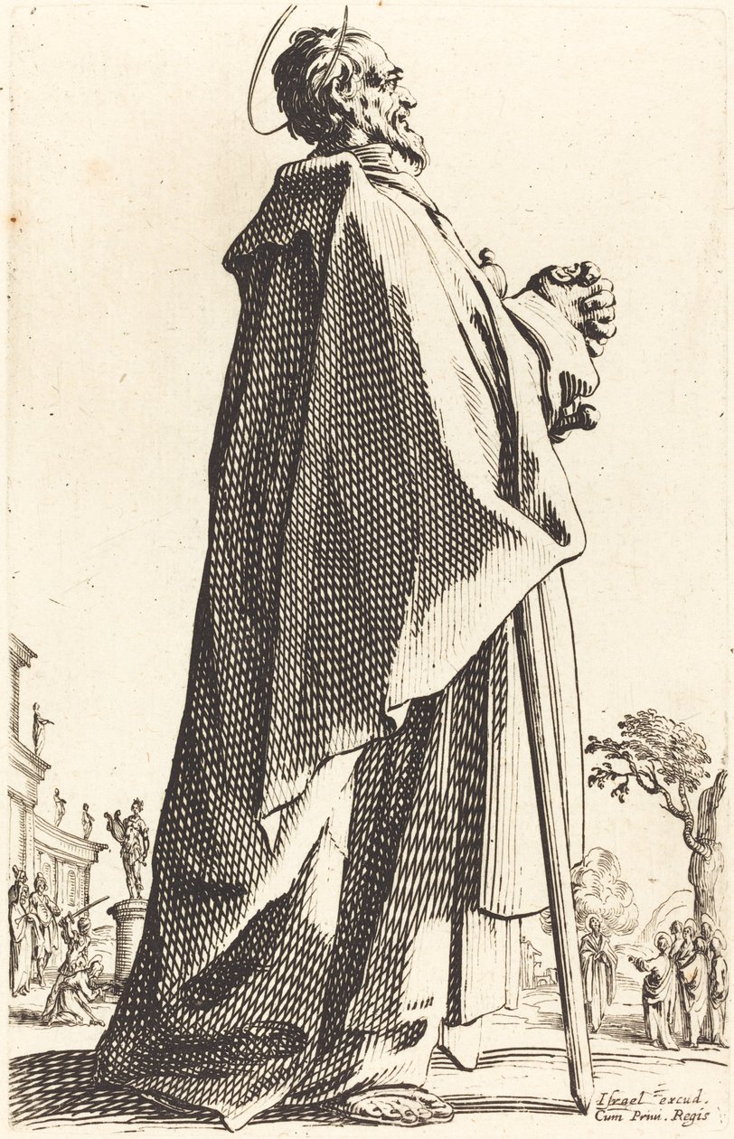 Szent Máté, 1631-ben jelent meg. alkotó: Jacques Callot