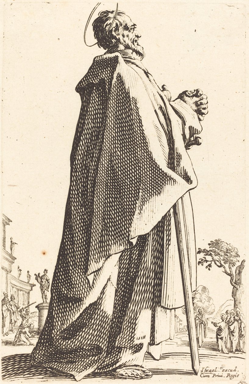 Szent Máté, 1631-ben jelent meg. alkotó: Jacques Callot