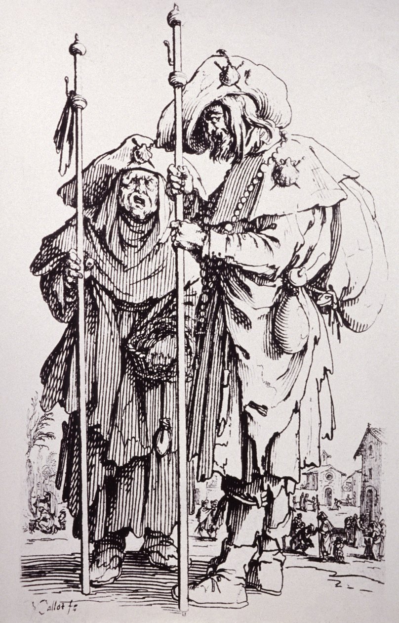 Santiago de Compostela. kb 1650 (metszet) alkotó: Jacques Callot