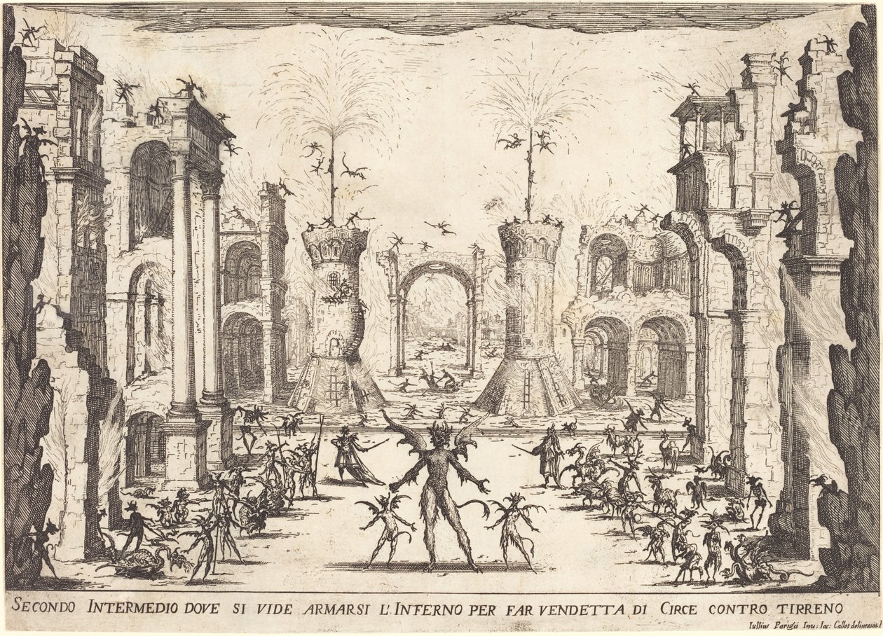 Második Intermezzo, 1617. alkotó: Jacques Callot