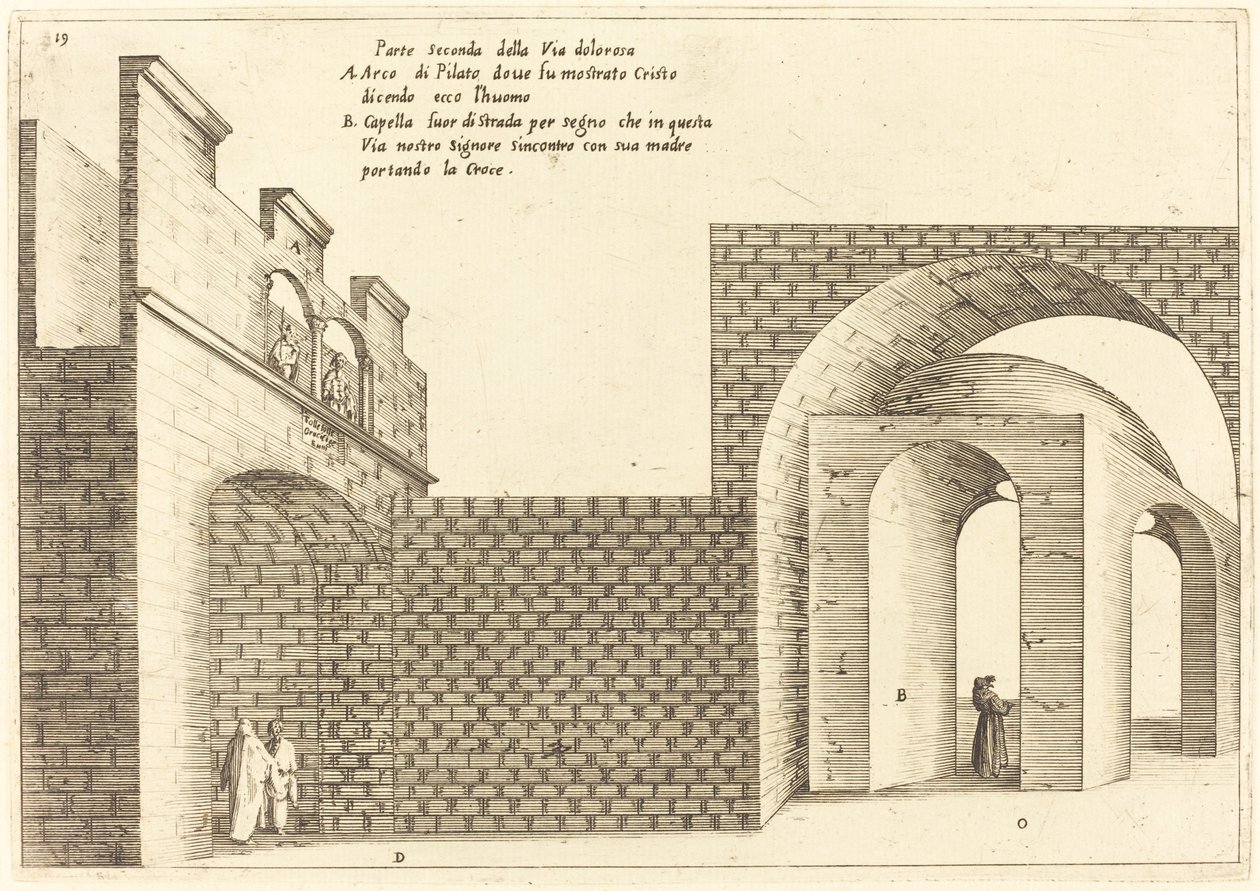 A Via Dolorosa második része alkotó: Jacques Callot