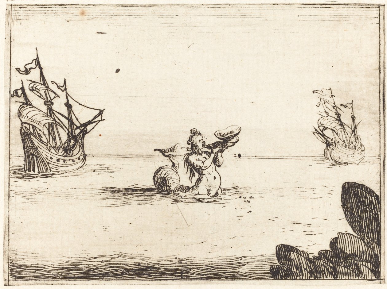 Sziréna két hajó között alkotó: Jacques Callot