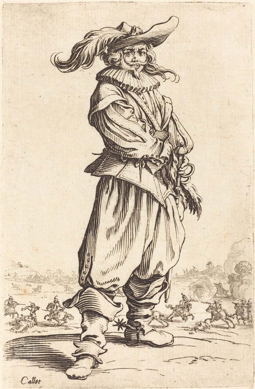 Katona tollas kalapban alkotó: Jacques Callot