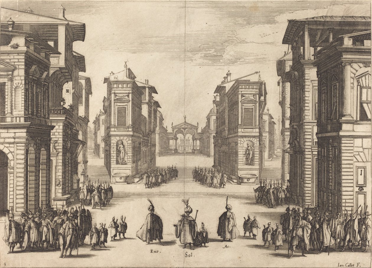 Szulejmán, I. felvonás alkotó: Jacques Callot