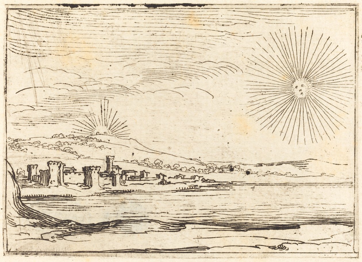 Napkelte, 1628. alkotó: Jacques Callot