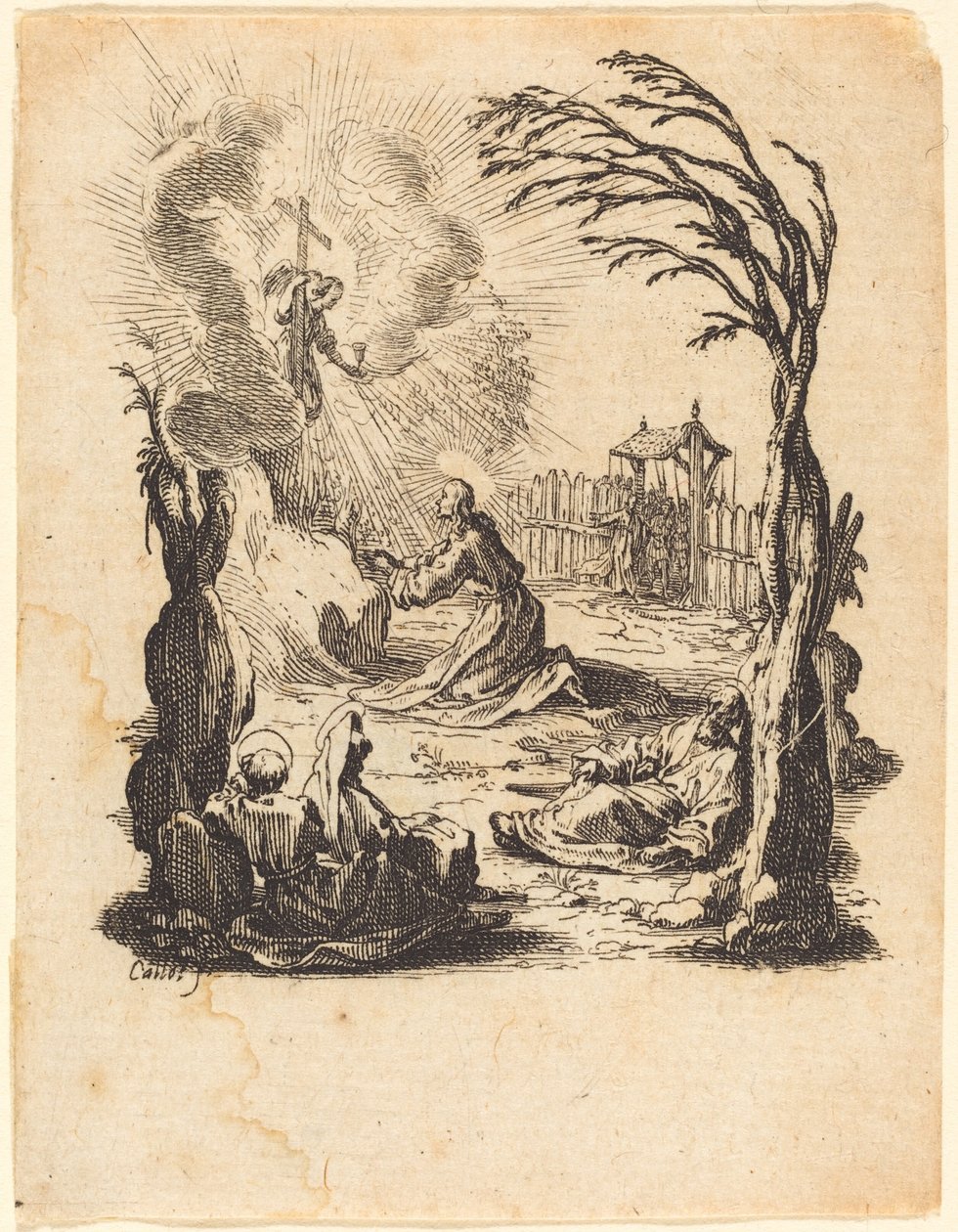 Az agónia a kertben c. 16241625. alkotó: Jacques Callot