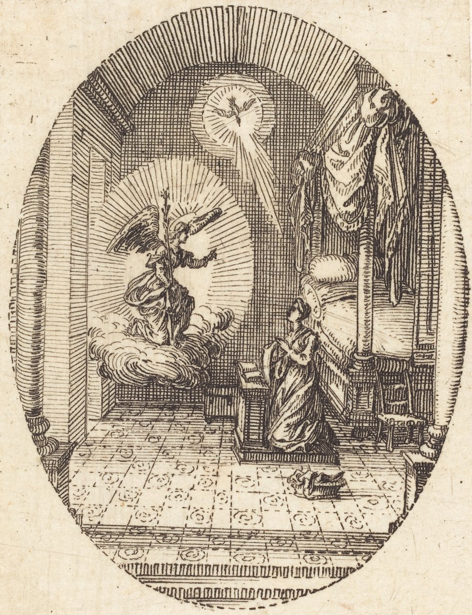 Az Angyali üdvözlet alkotó: Jacques Callot