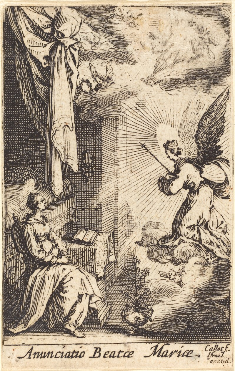 Az Angyali üdvözlet alkotó: Jacques Callot