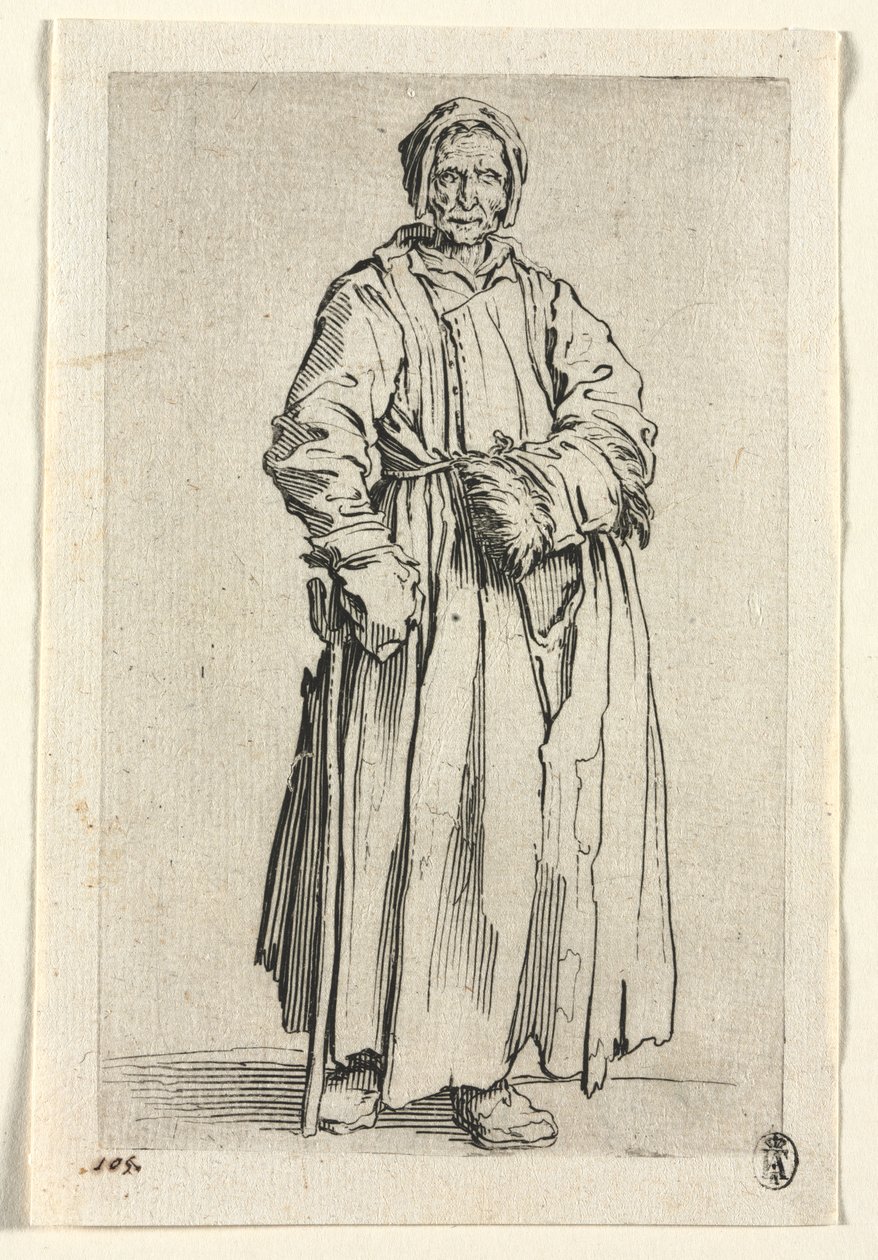 A koldusok: Félszemű nő alkotó: Jacques Callot
