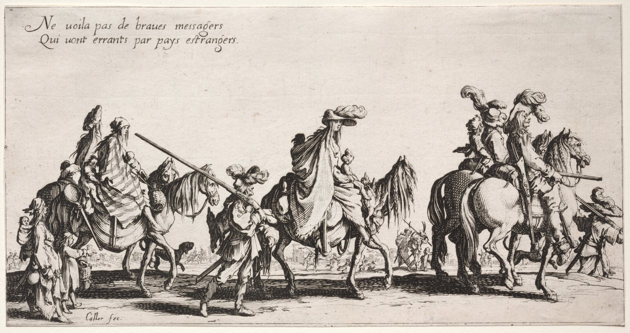 The Bohemians: The Bohemians Marching: The Vanguard alkotó: Jacques Callot