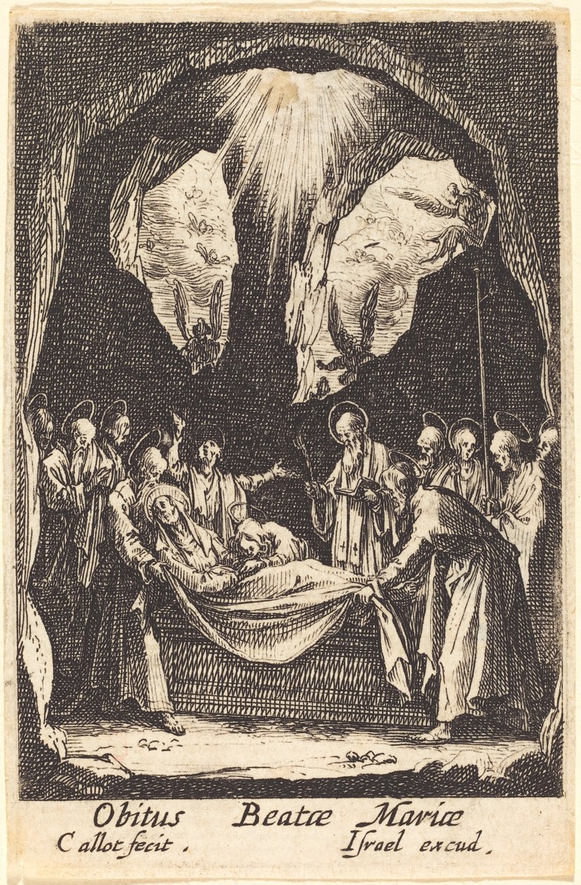 A Szűzanya temetése alkotó: Jacques Callot