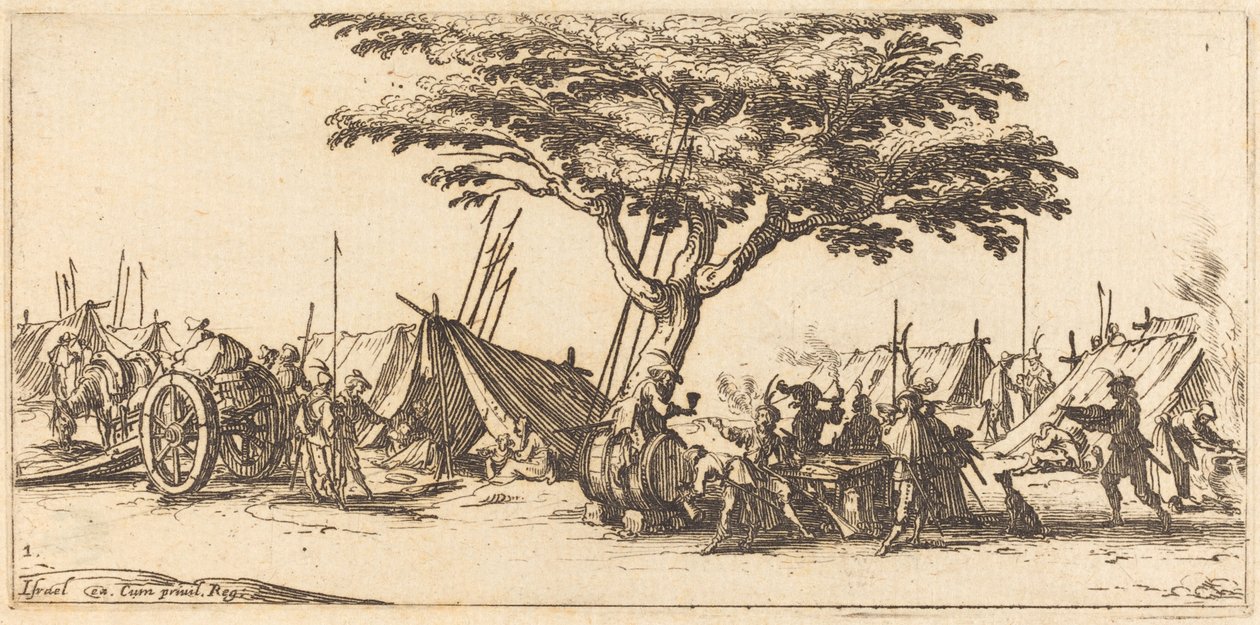 A tábor c. 1633. alkotó: Jacques Callot