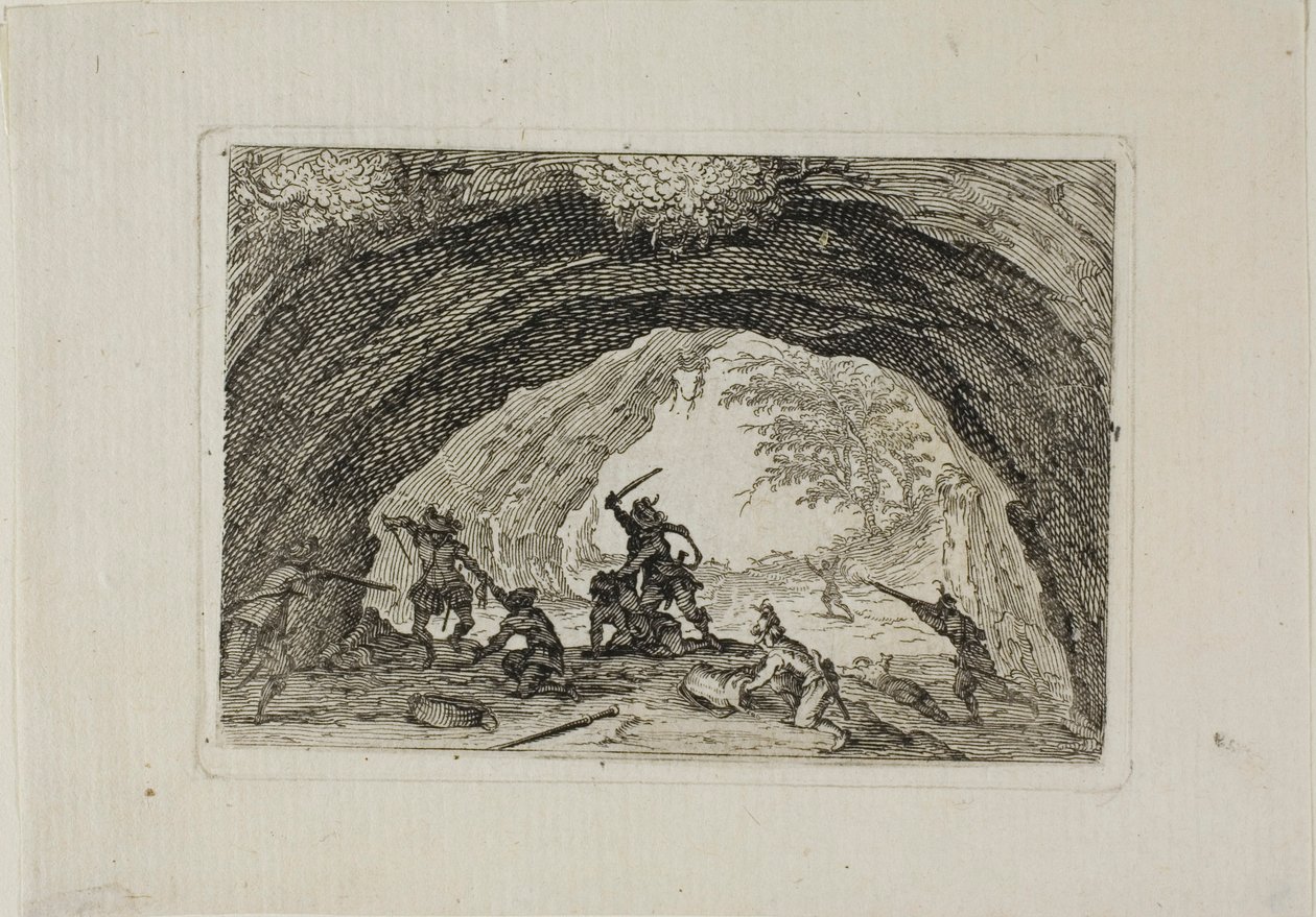 The Cavern of Brigands, a The Caprices-ből alkotó: Jacques Callot