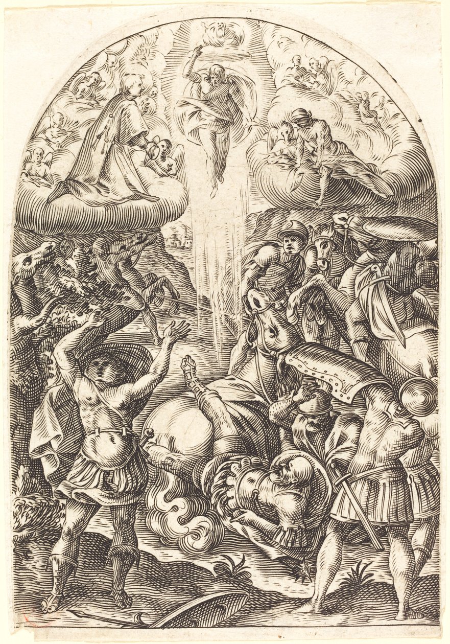 Szent Pál megtérése, 16081611. alkotó: Jacques Callot