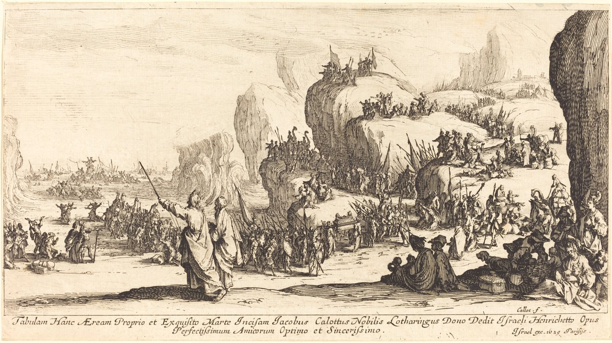 A Vörös-tenger átkelése alkotó: Jacques Callot