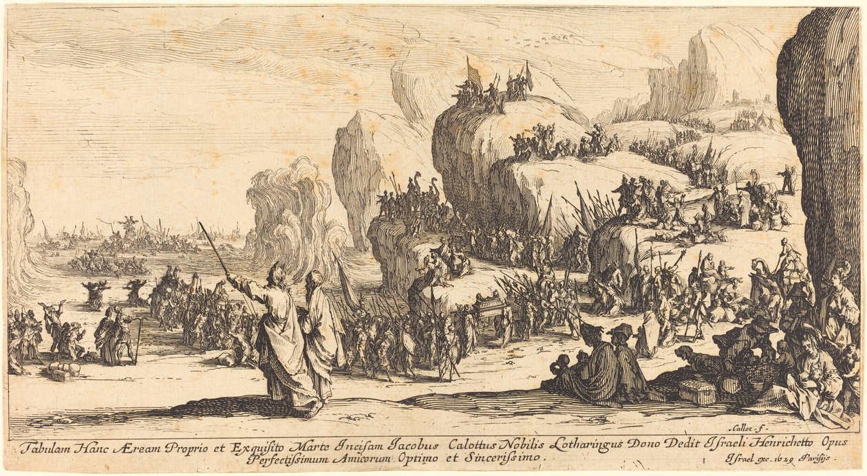 A Vörös-tenger átkelése alkotó: Jacques Callot