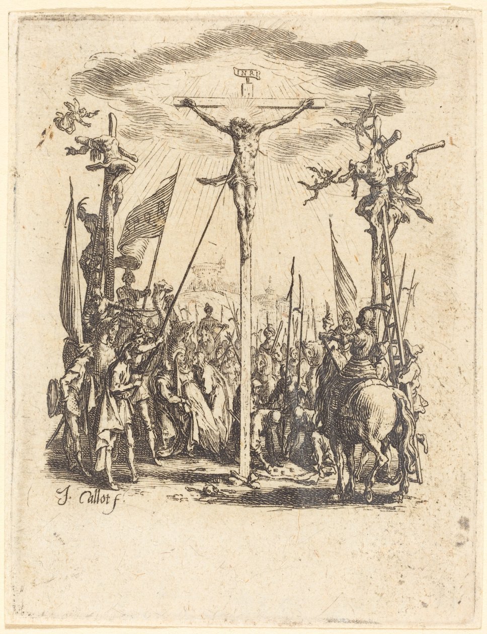 A keresztre feszítés alkotó: Jacques Callot