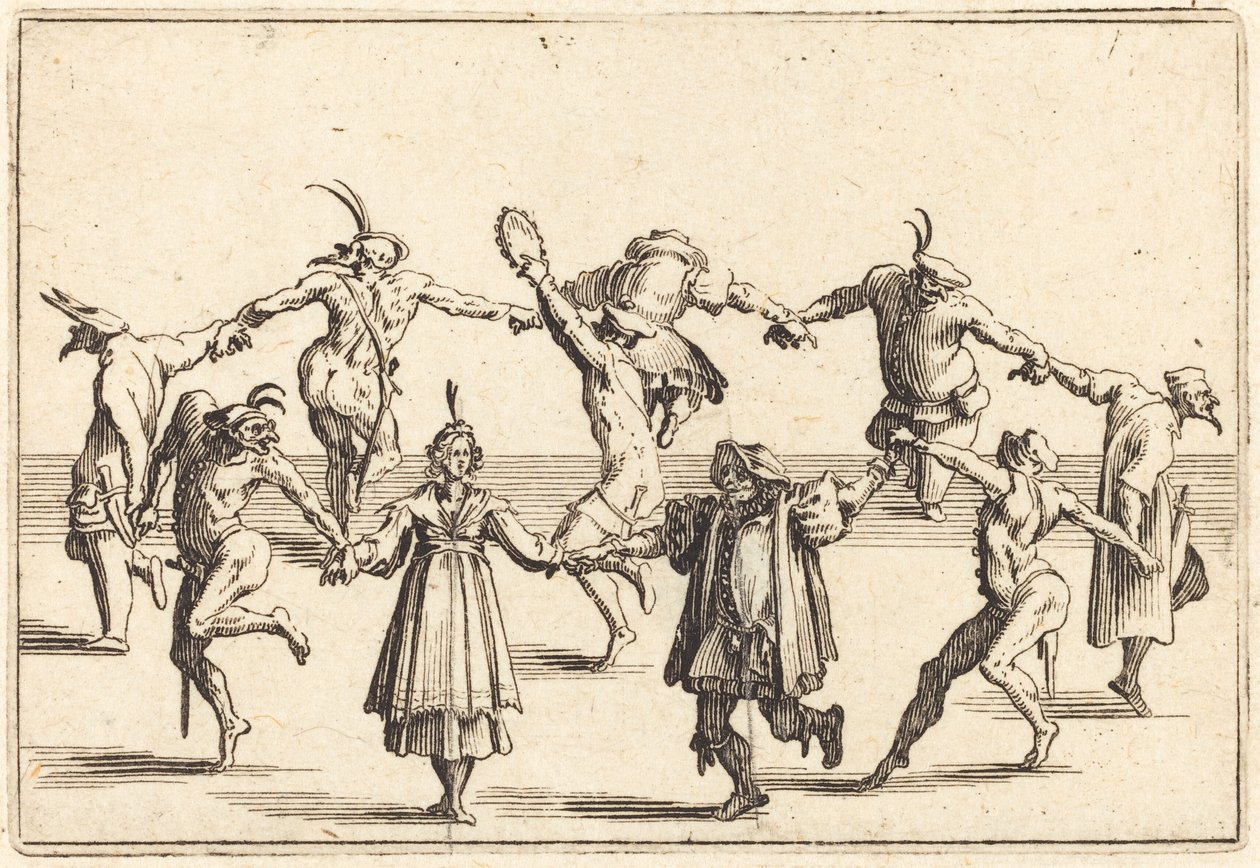 A tánc c. 1622. alkotó: Jacques Callot