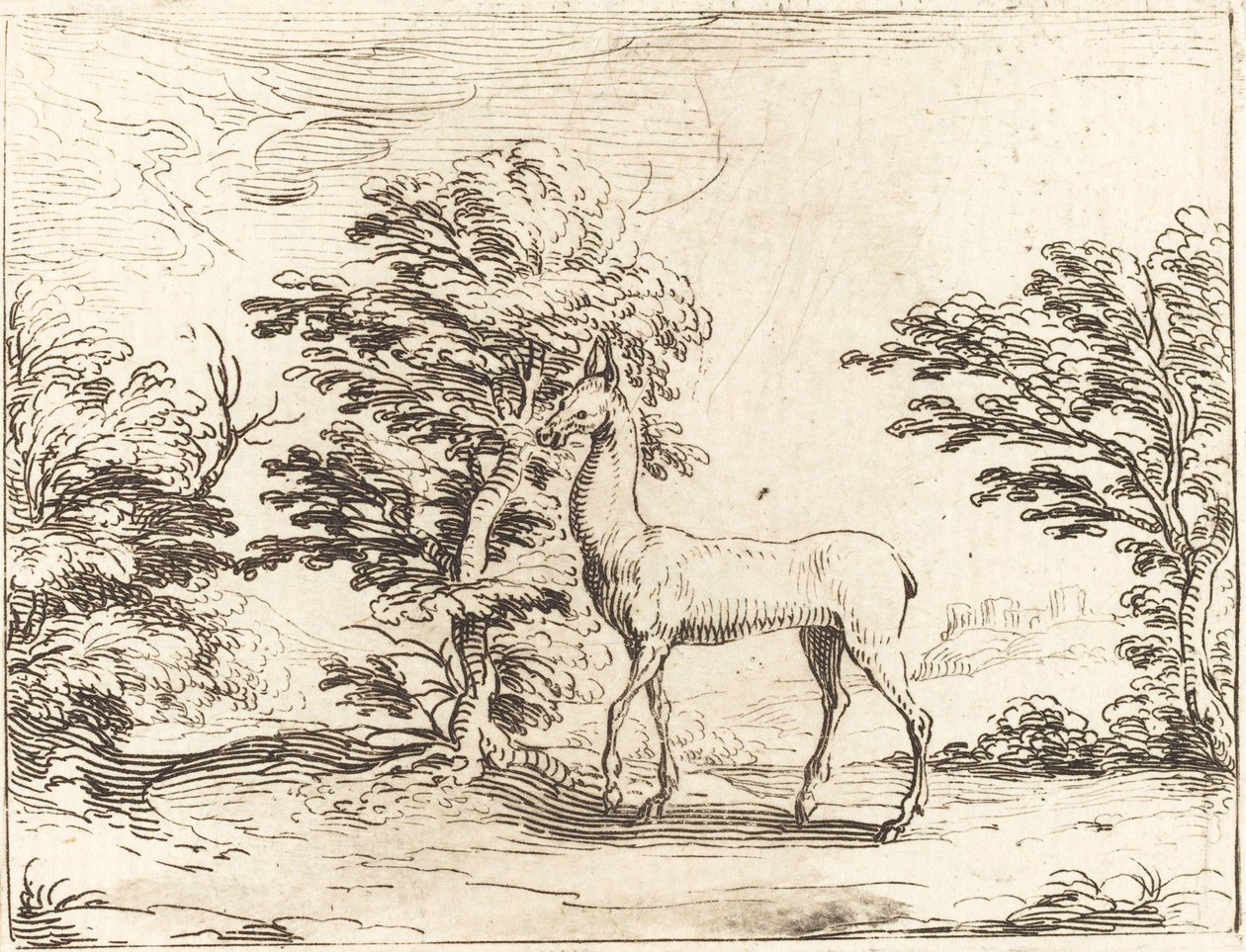 Az őzike. alkotó: Jacques Callot