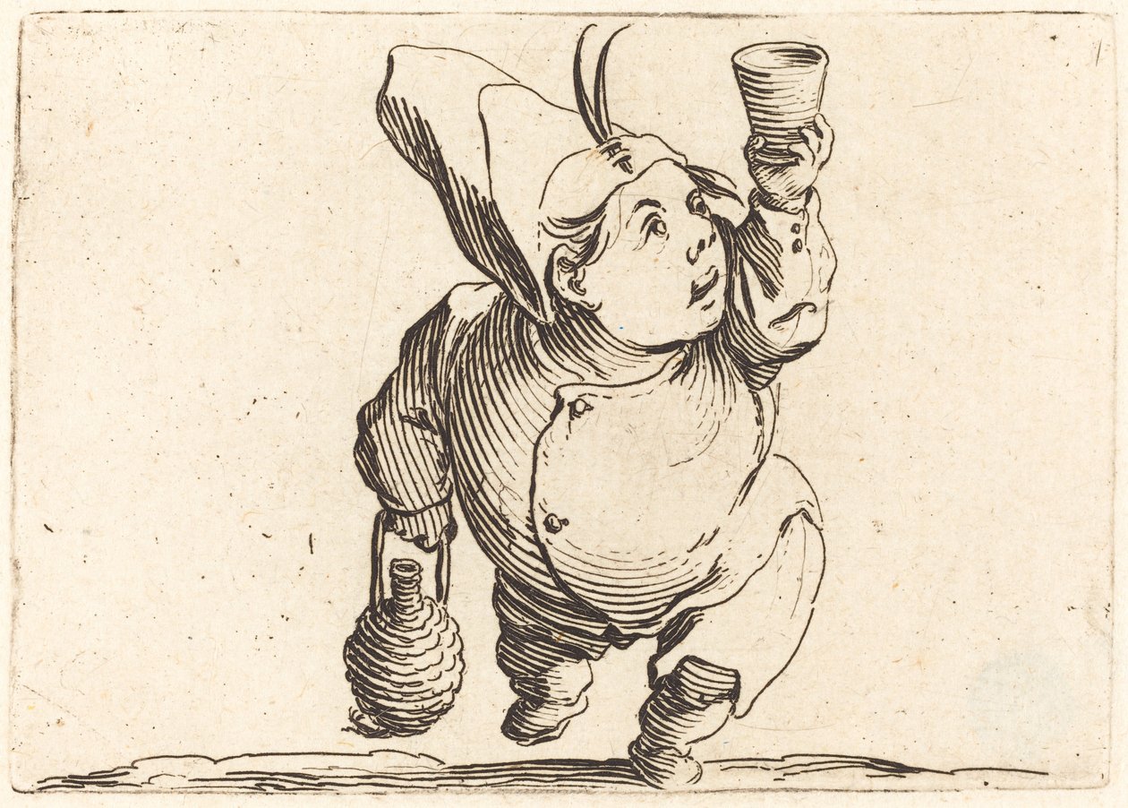 Az ivó, elölnézet alkotó: Jacques Callot
