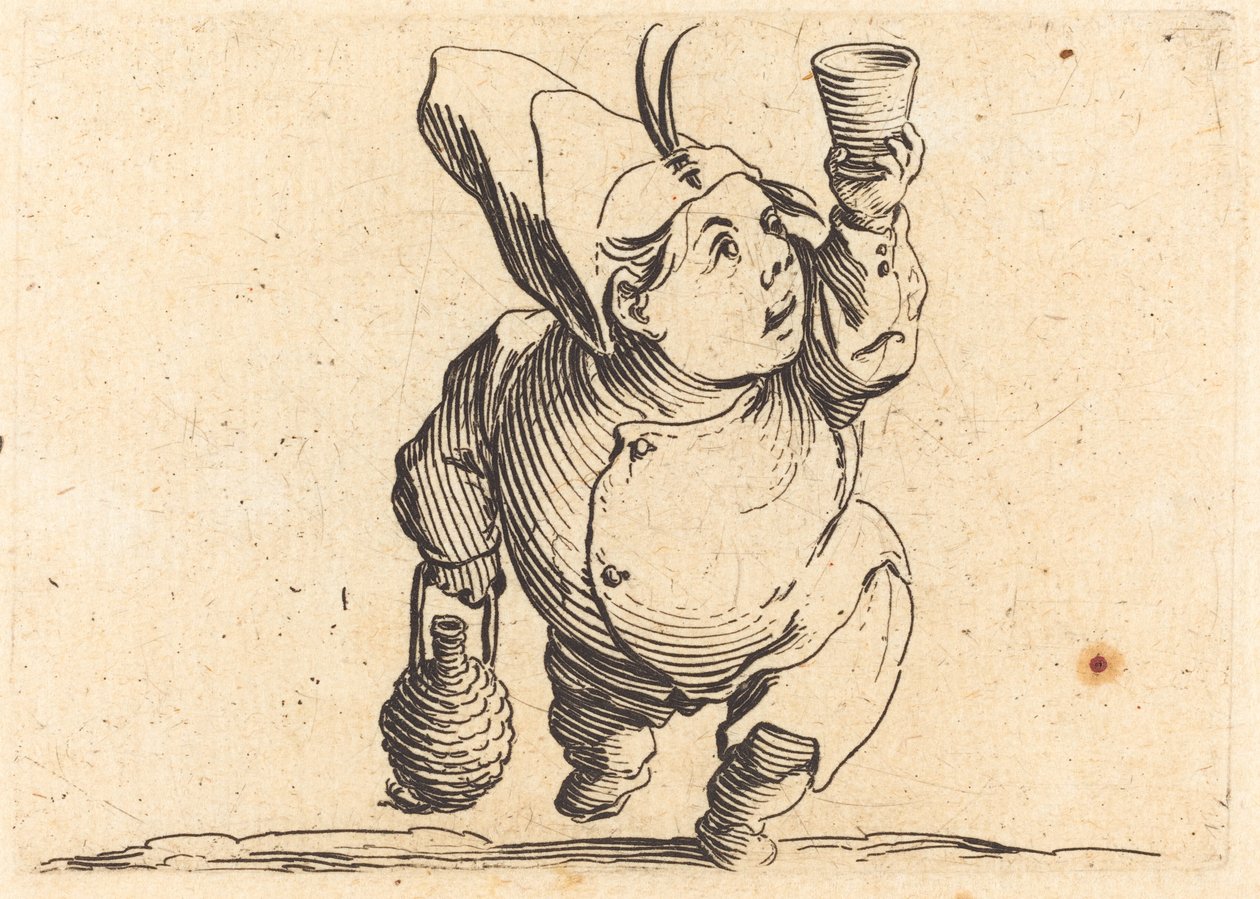 Az ivó, elölnézet alkotó: Jacques Callot