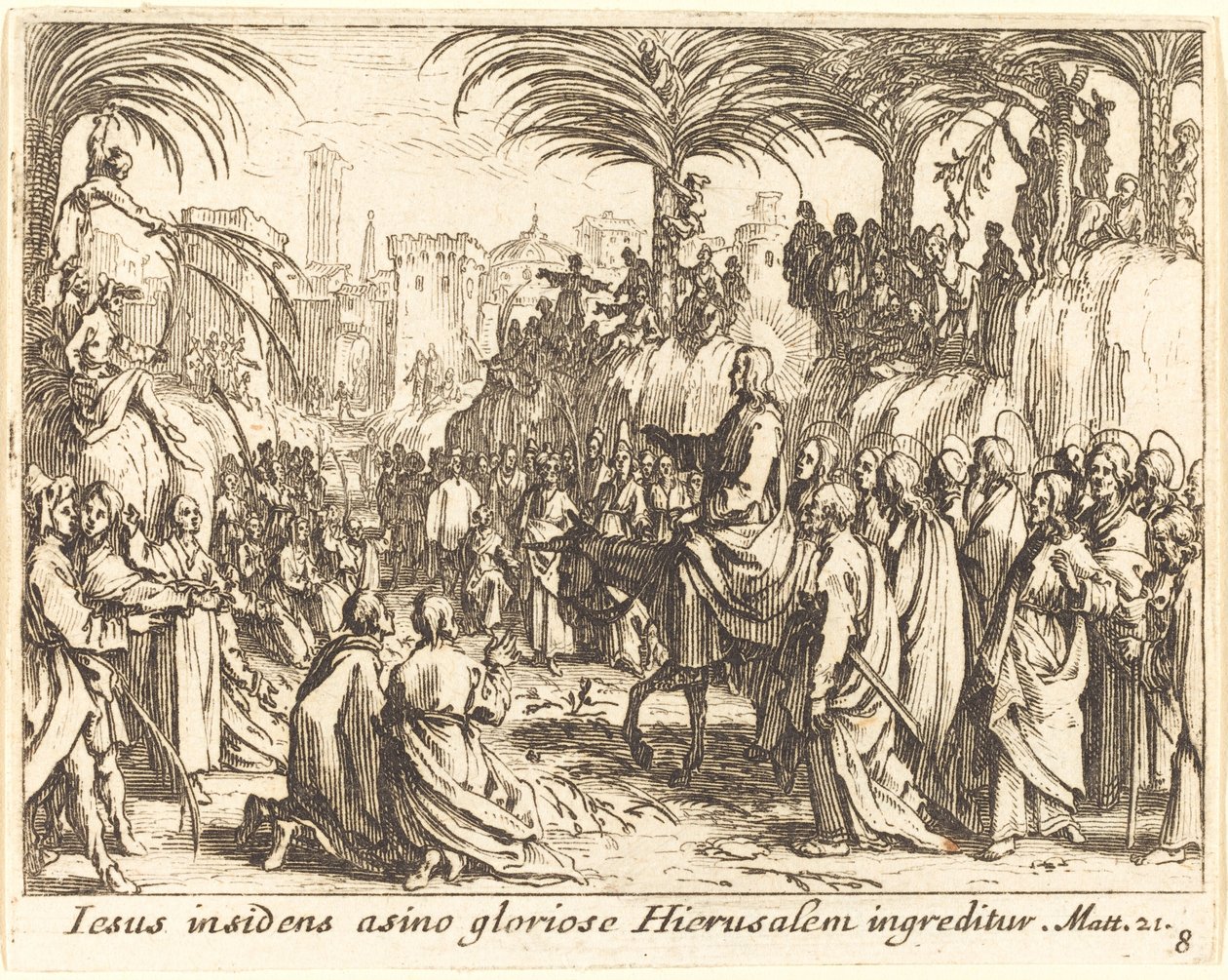 Belépés Jeruzsálembe alkotó: Jacques Callot
