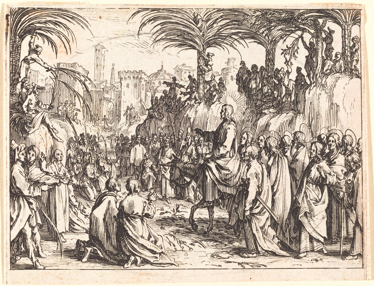 Belépés Jeruzsálembe alkotó: Jacques Callot