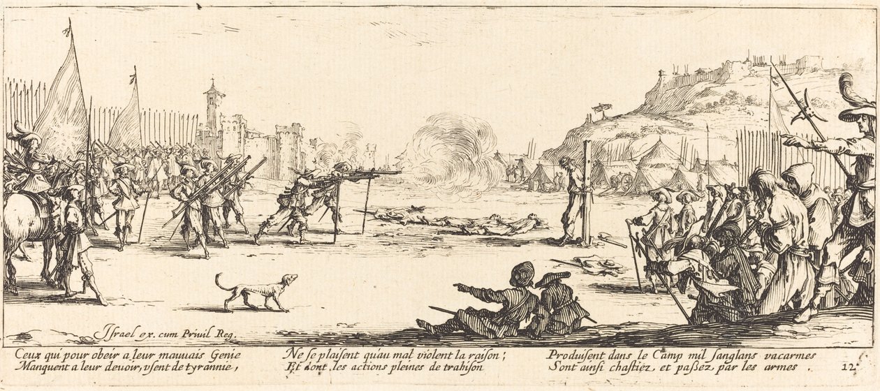 A tüzelőosztag alkotó: Jacques Callot