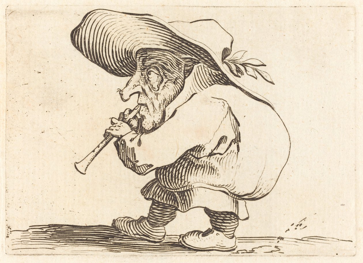 A Flageolet játékos alkotó: Jacques Callot