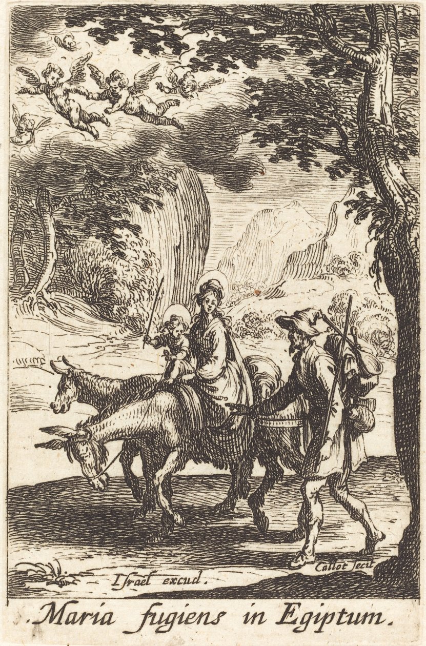Repülés Egyiptomba alkotó: Jacques Callot