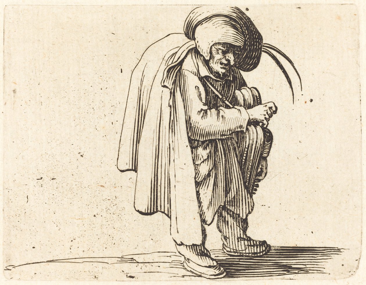 A Hurdy-Gurdy játékos alkotó: Jacques Callot