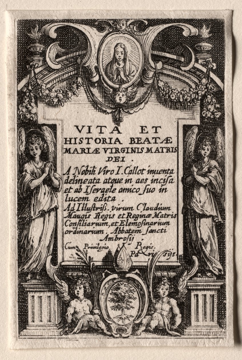 A Szűz élete. alkotó: Jacques Callot