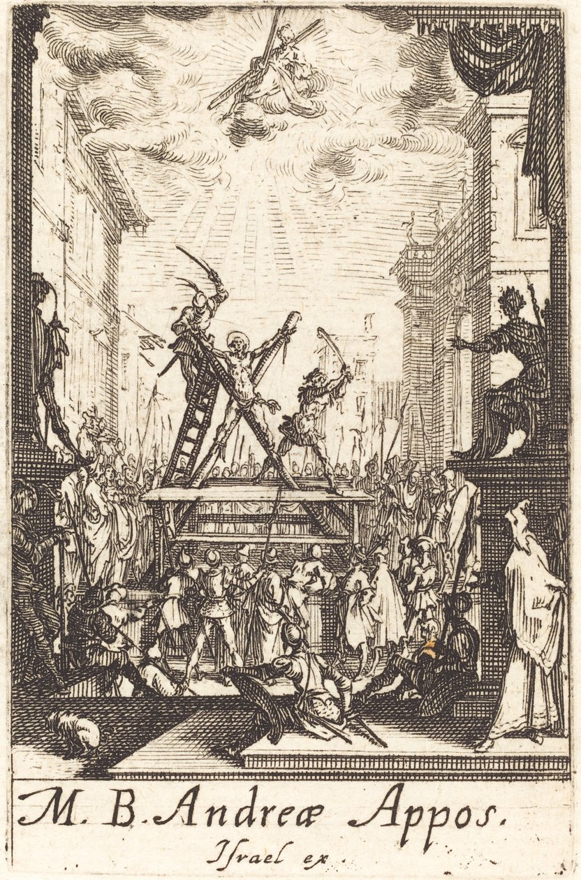 Szent András mártíromsága alkotó: Jacques Callot