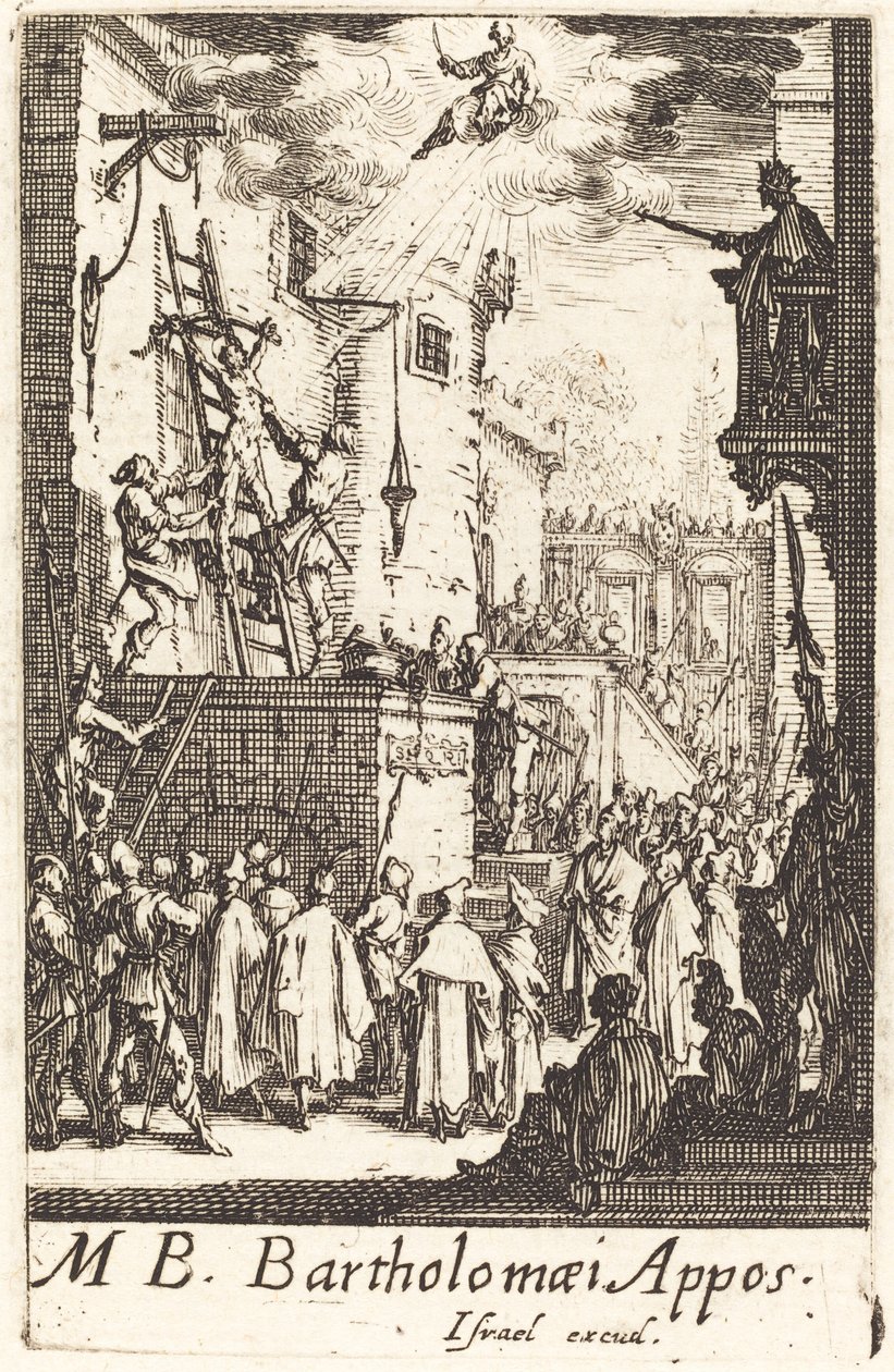 Szent Bertalan mártíromsága, c. 16341635. alkotó: Jacques Callot