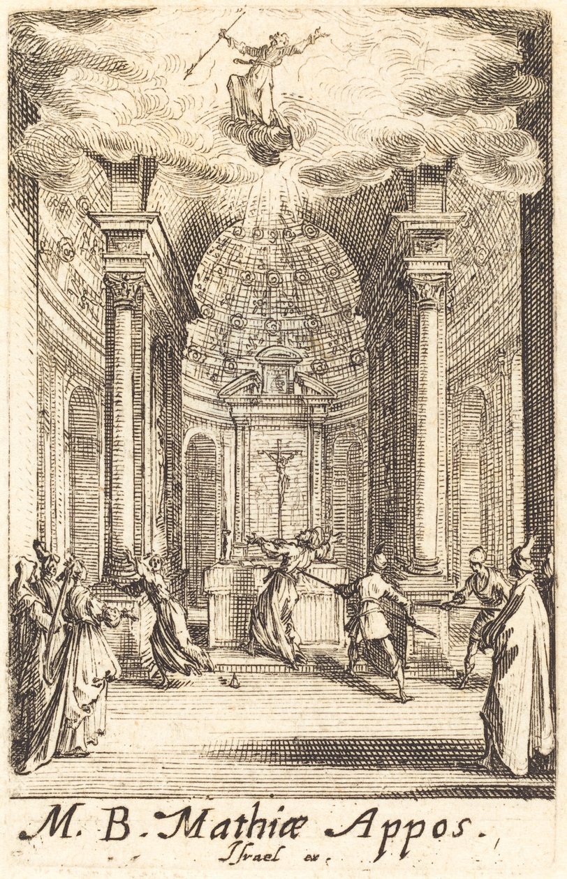 Szent Mátyás vértanúsága, c. 16341635. alkotó: Jacques Callot