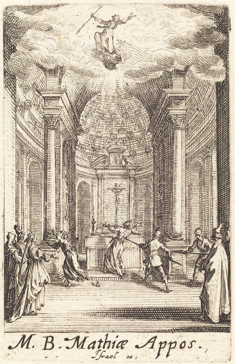 Szent Mátyás vértanúsága, c. 16341635. alkotó: Jacques Callot