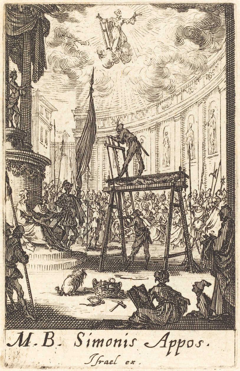 Szent Simon vértanúsága, c. 16341635. alkotó: Jacques Callot