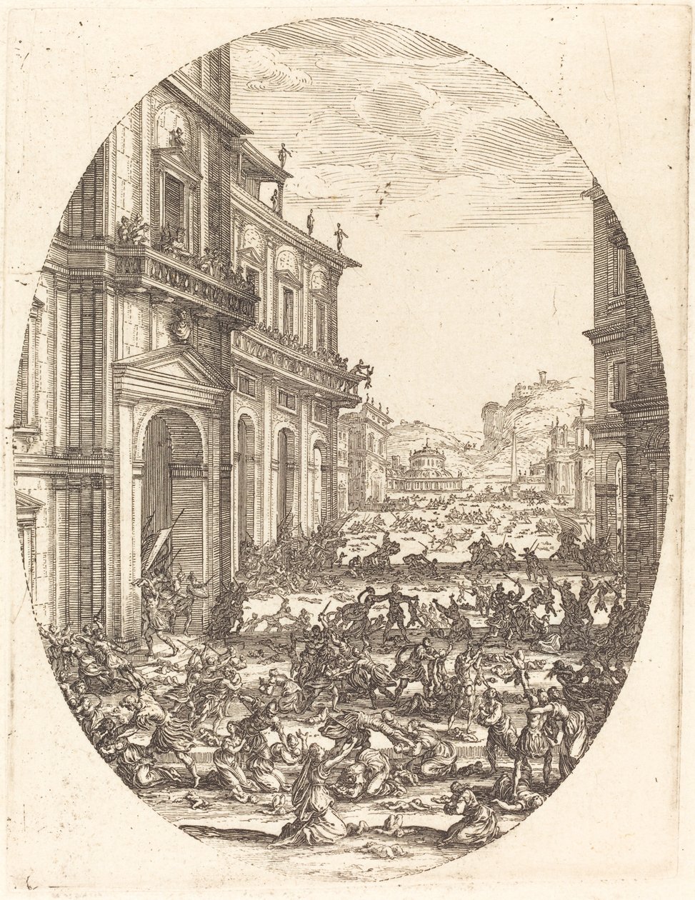 Az ártatlanok mészárlása c. 16181620. alkotó: Jacques Callot
