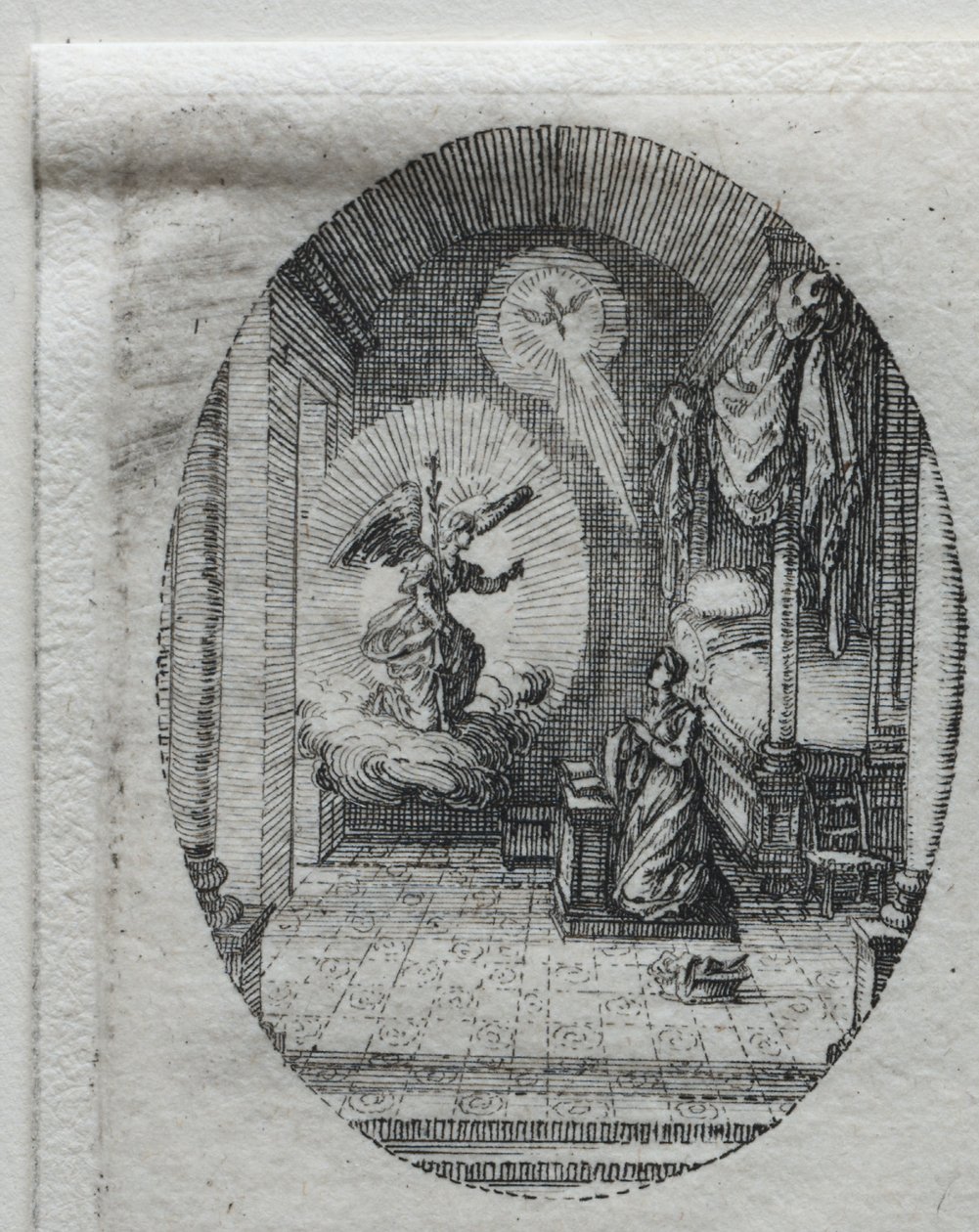 A szenvedély rejtelmei: Az Angyali üdvözlet. alkotó: Jacques Callot