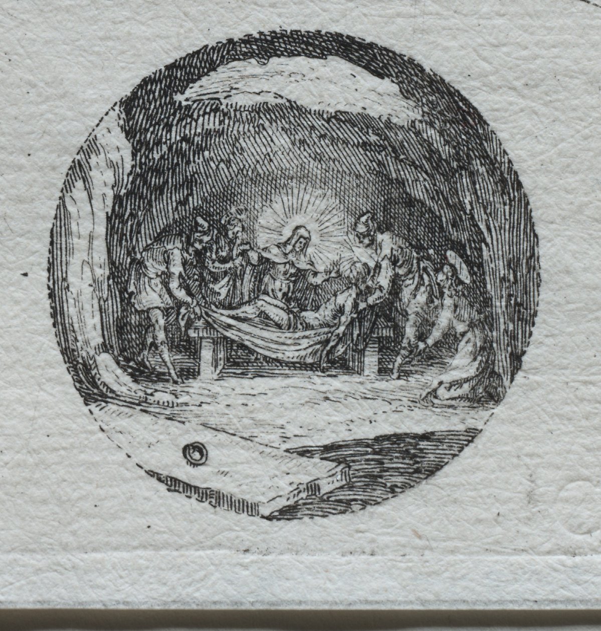 A szenvedély rejtelmei: A temetkezés. alkotó: Jacques Callot