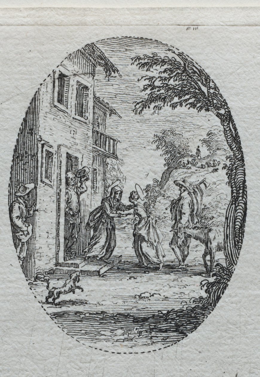 A szenvedély rejtelmei: A látogatás. alkotó: Jacques Callot