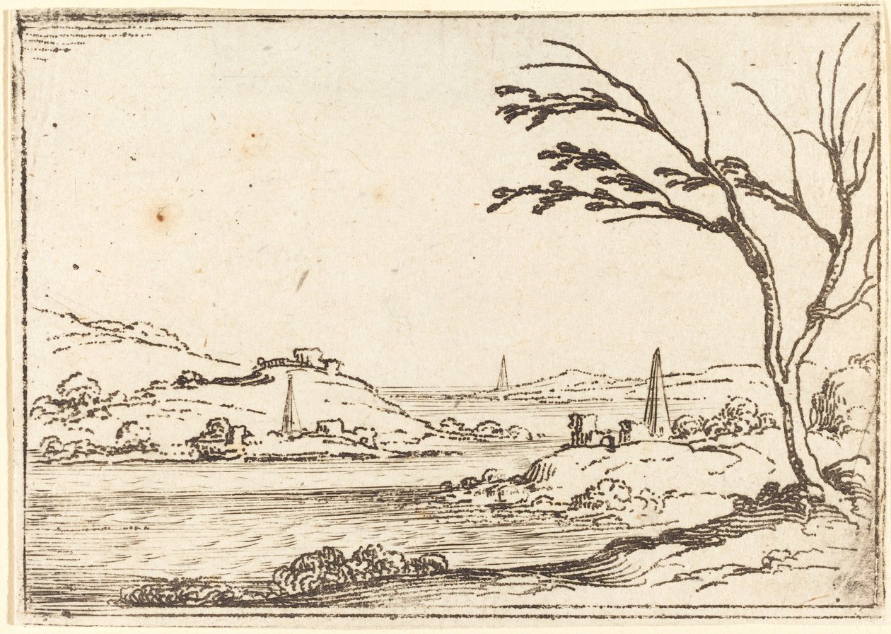 A nílusi árvíz. alkotó: Jacques Callot